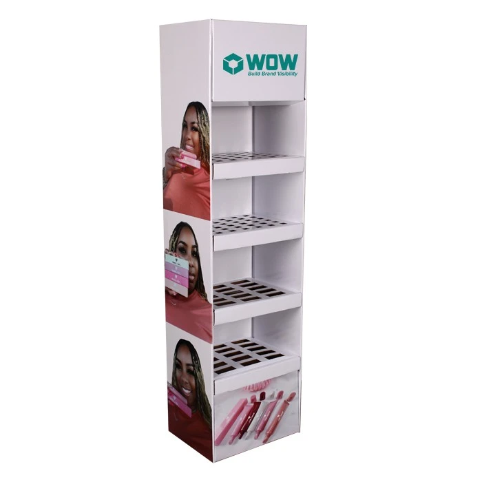 Floor Cosmetic Stand Makeup Display Stand For Beauty Store high quality